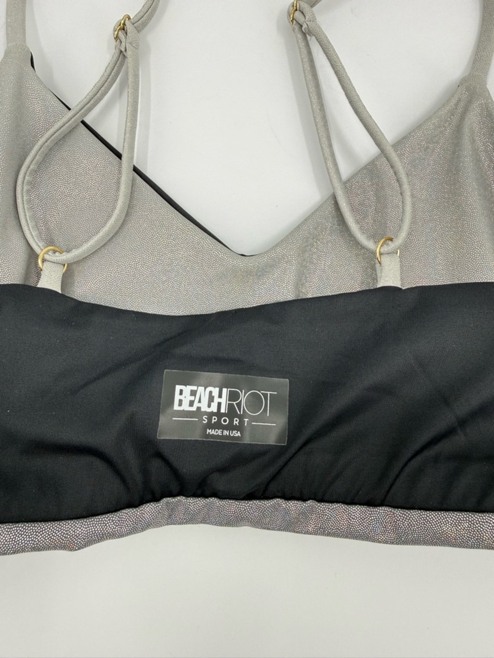Beach Riot GEORGIA TOP in HOLOGRAM STARDUST Size S - Picture 9 of 11